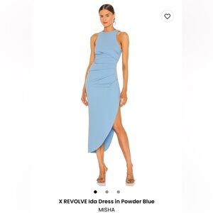 Misha X Revolve Ida dress in powder blue